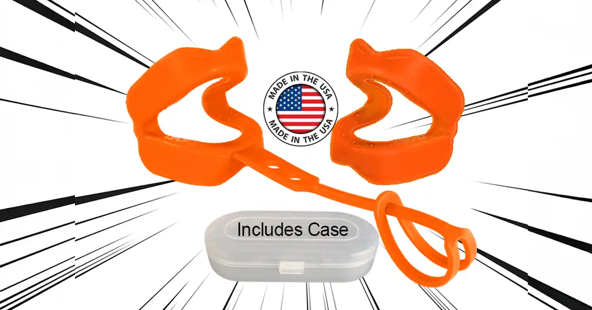 team color orange sports mouthguard